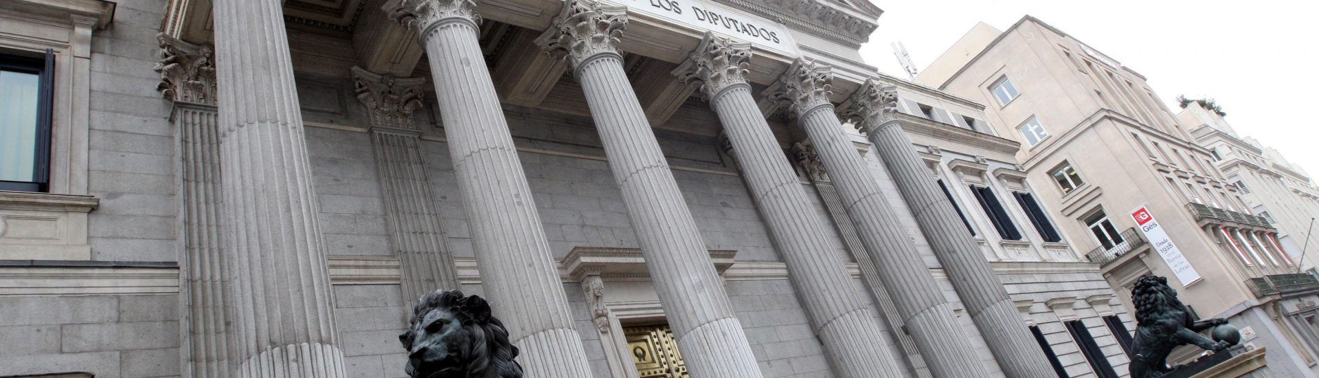 Fachada del Congreso de los Diputados en Madrid