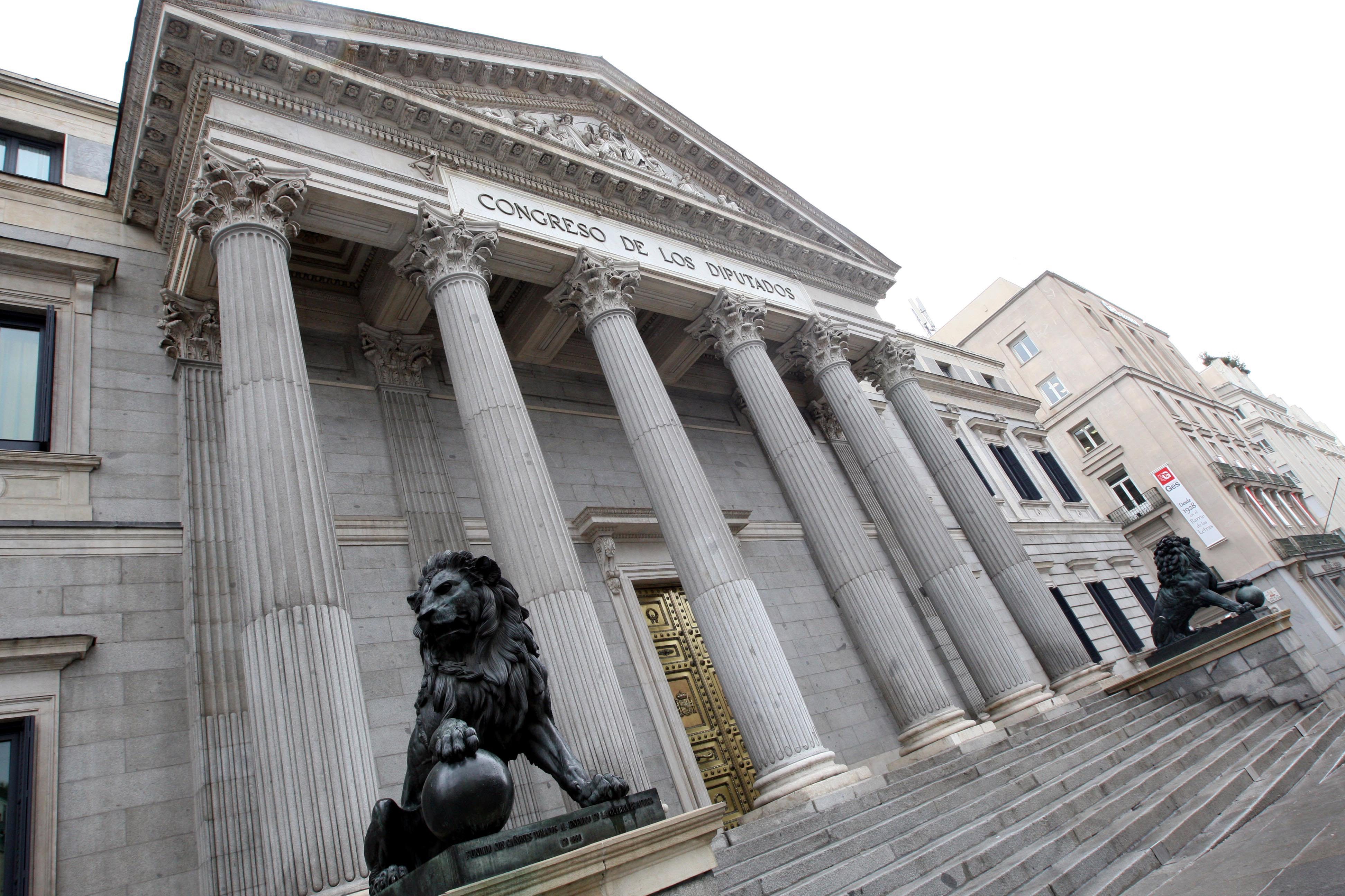 Fachada del Congreso de los Diputados en Madrid